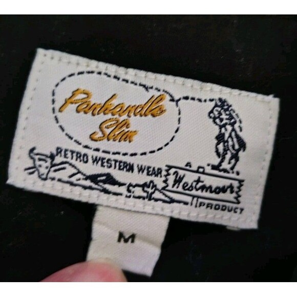 2 Western Cowboy Shirts Size M Pearl Snap Cotton Brooks & Dunn Panhandle Slim - Picture 4 of 11